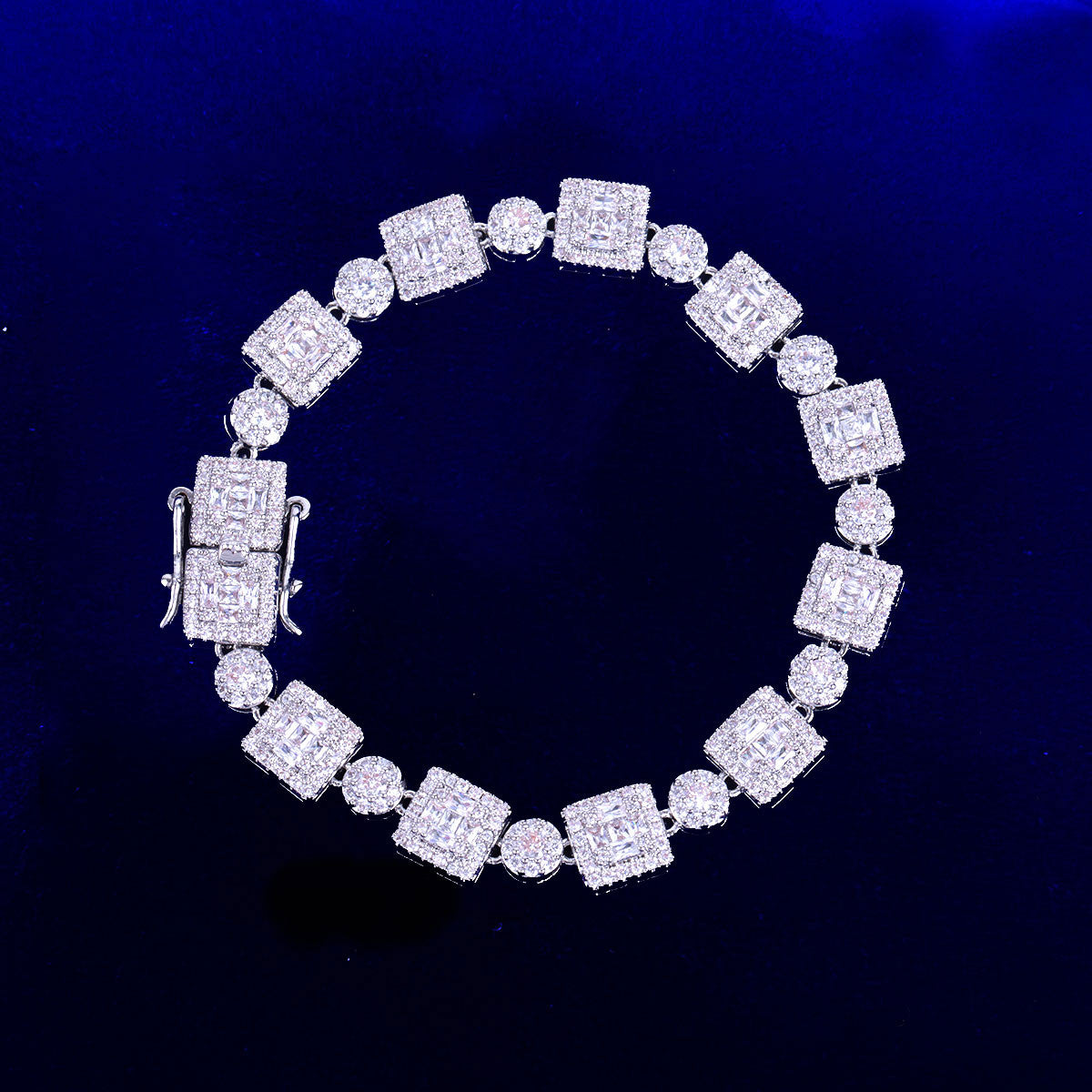 Block Baller | Flooded Ice VVS Diamond CZ Baguette Iced Blinged Out Bracelet