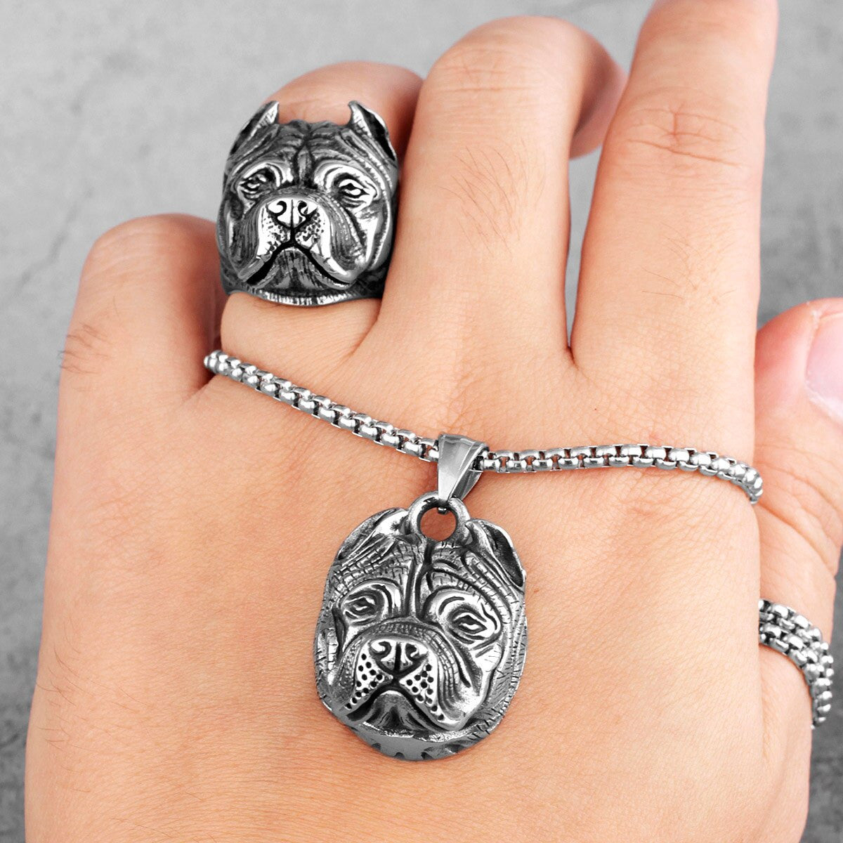 Bull Dog | No Fade 316L Stainless Steel Hip Hop Pendant Chain Necklaces