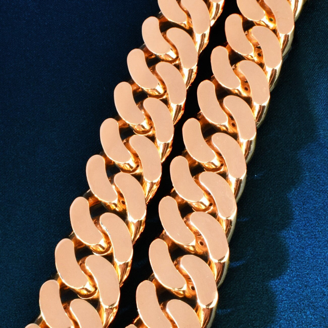 Mens 20mm Clear Gemstone Tattoo Tears Hip Hop Cuban Link Blinged Out Chain Necklace