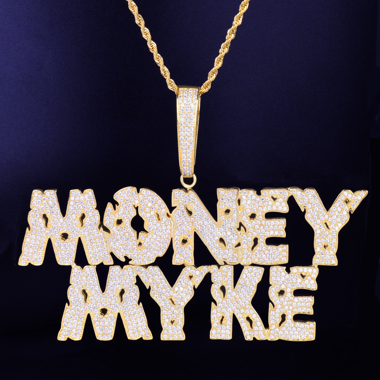 Hollow Coin | Custom Made 5AAAAA VVS Diamond Nameplate Hip Hop Pendant