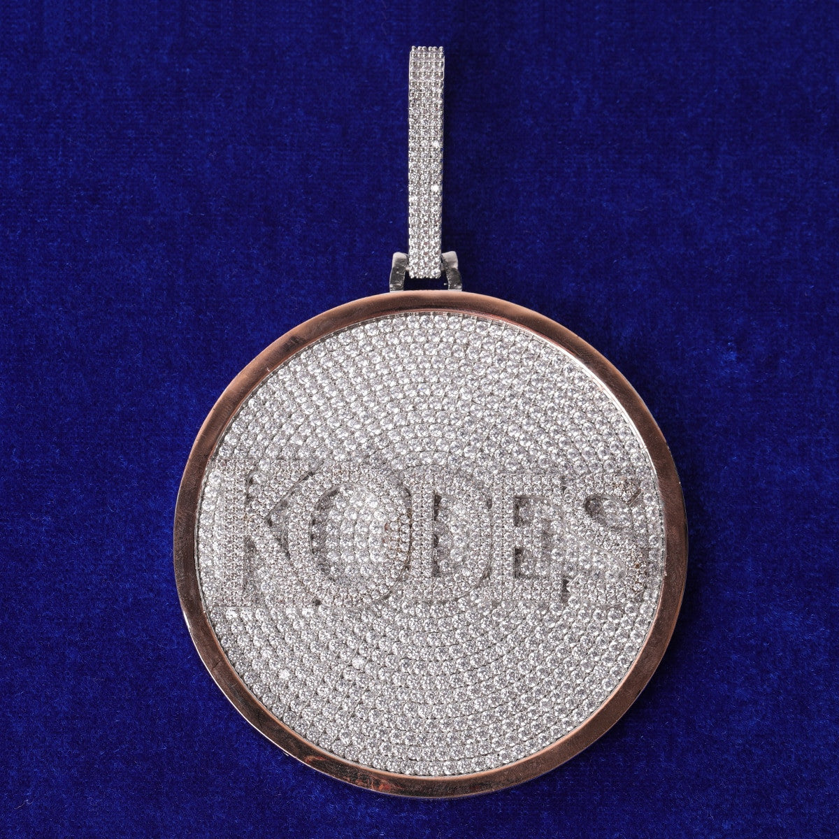 IceBound | Flooded Ice Custom Circle Nameplate VVS Diamond CZ Hip Hop Pendant