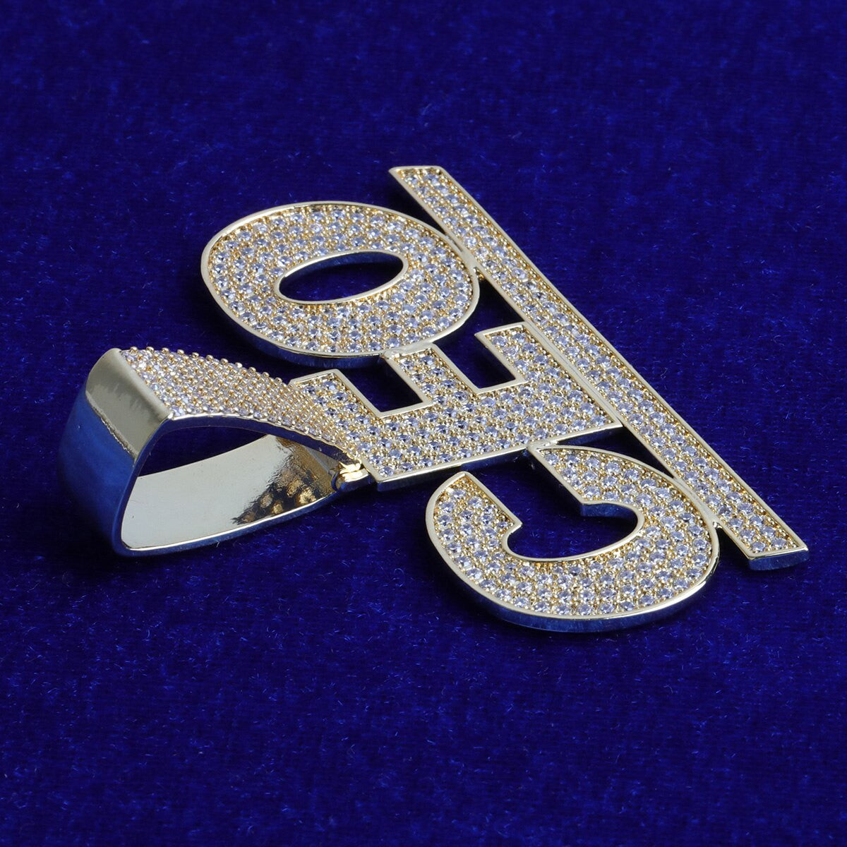 Boss Baller 5A Flooded Ice Hip Hop Custom Name Personalized Pendant Chain Necklace