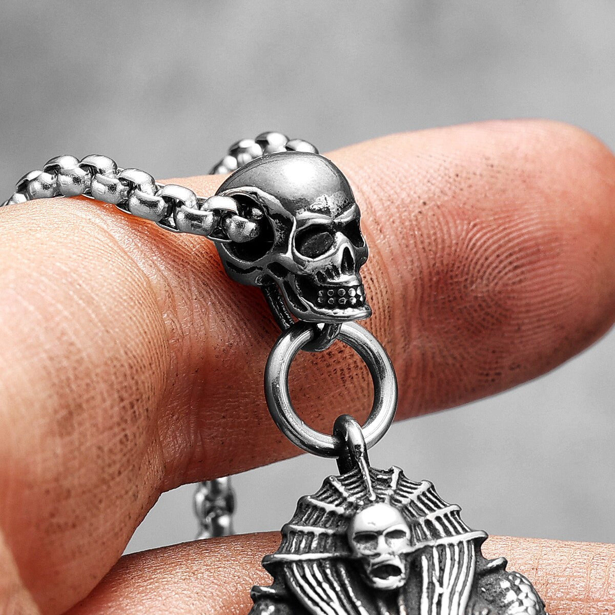 The Pharaoh | African No Fade Stainless Steel Egyptian Mummy Tomb Pendant