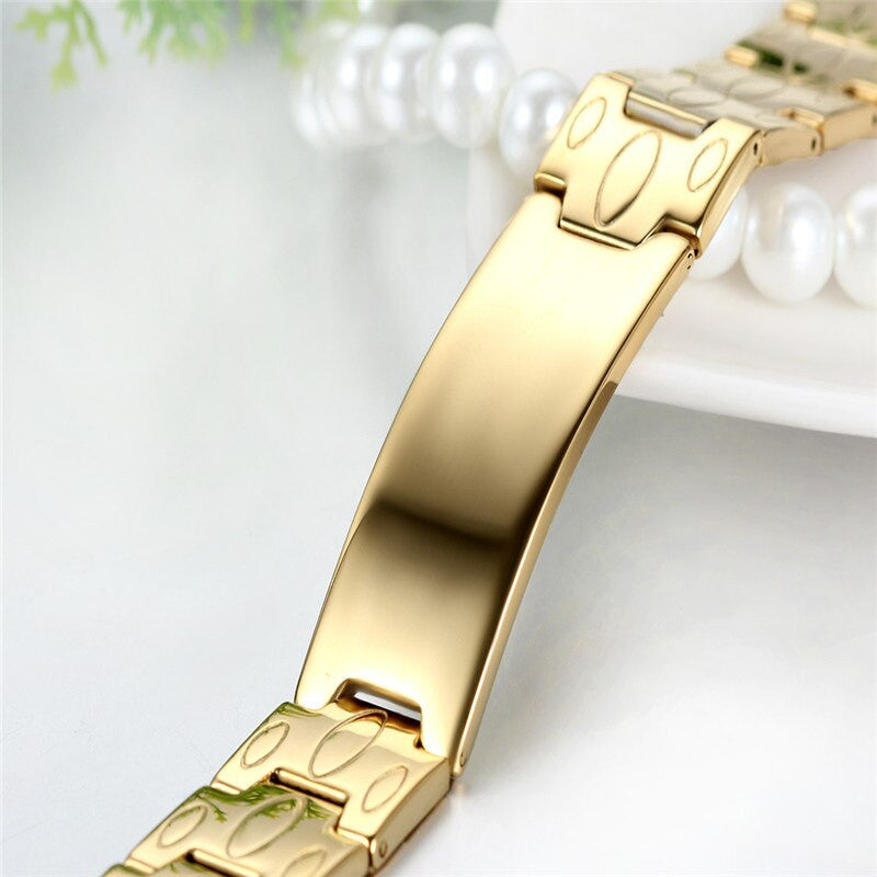 Mens 16mm High Fashion Glossy Polished No Fade Stainless Steel ID Style Hip Hop Casual Bracelets