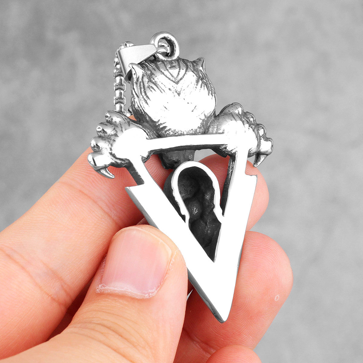 Saber-Toothed Tiger | 316L Solid Stainless Steel Skull Mens Hip Hop Streetwear Pendant