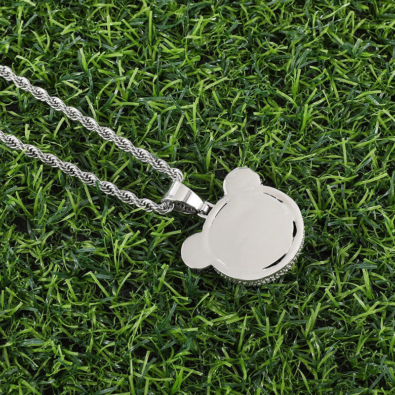 Panda | VVS Diamond CZ Panda Bear Bling Pendant Chain Necklace