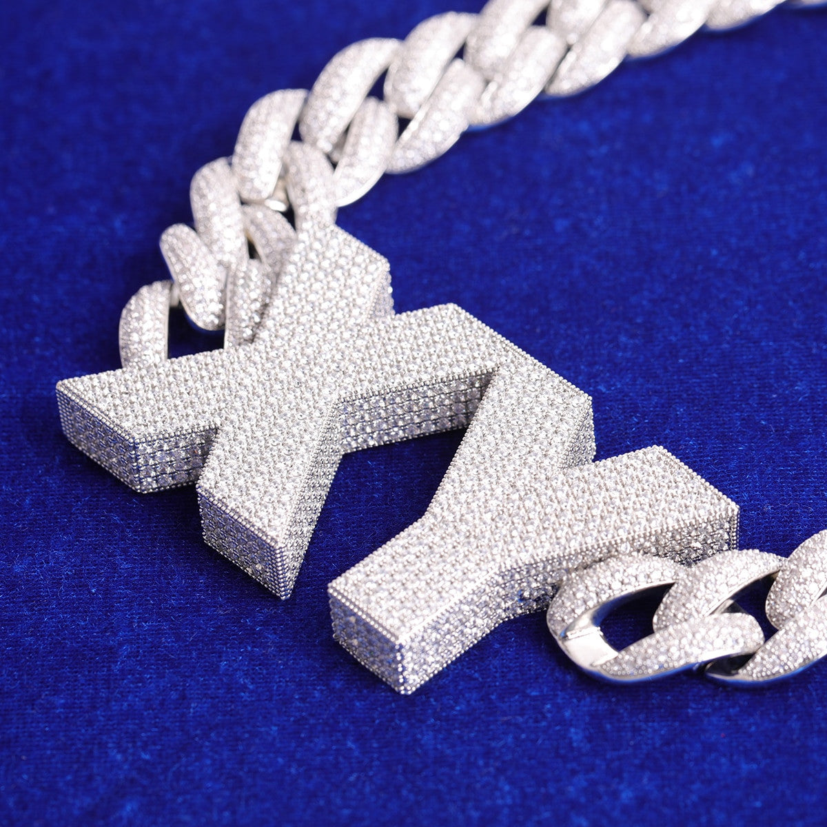 Brick City | VVS Diamond Custom Letters Cuban Link Hip Hop Nameplate Pendant