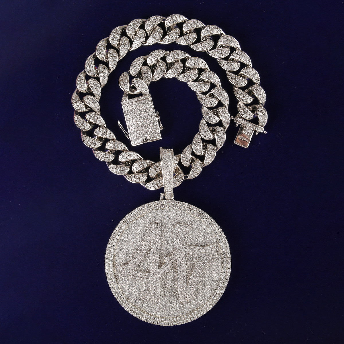 The Ice Halo | VVS Diamond CZ 4 Prong Set Iced Spinning Custom Hip Hop Pendant