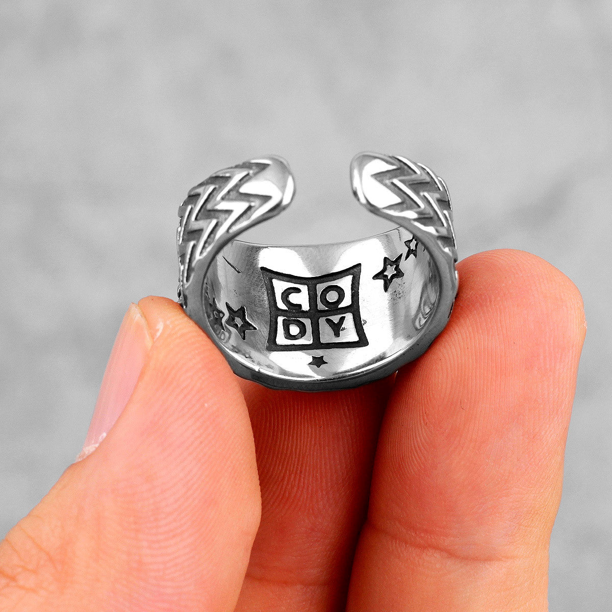 Super Star | 316L No Fade Stainless Steel Star Crossed High Fashion Street Style Ring