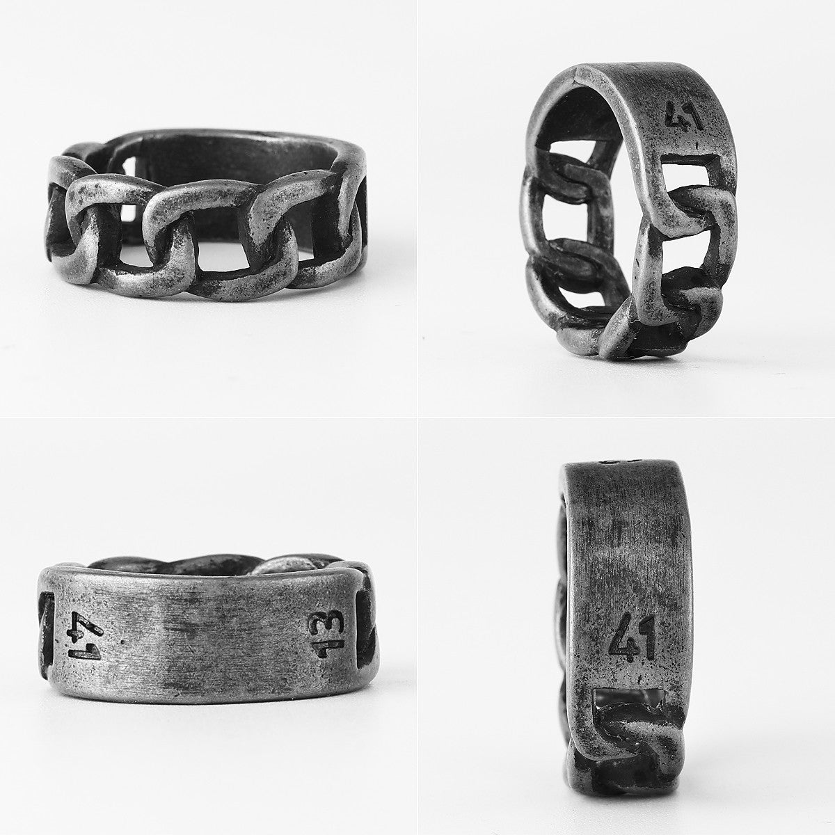 Cuban Link 1314 Forever Love 316L No Fade Stainless Steel Street Wear Rings