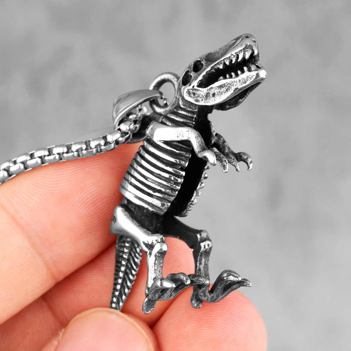 Rex Steel | The Mighty Tyrannosaurus Dinosaur Fossil Street Wear Pendant