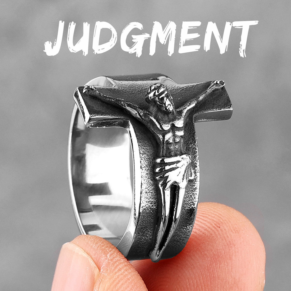 Judgment Of God | 316L No Fade Stainless Steel Jesus Spiritual Hip Hop Ring