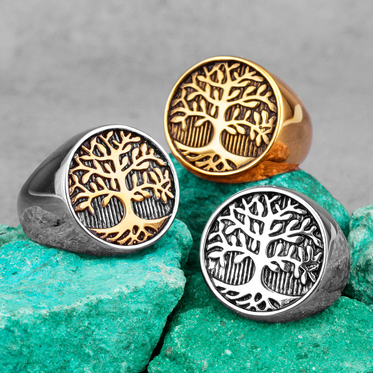 Tree of Life | Solid Stainless Steel 316L No Fade Spiritual Awakening Peace Ring