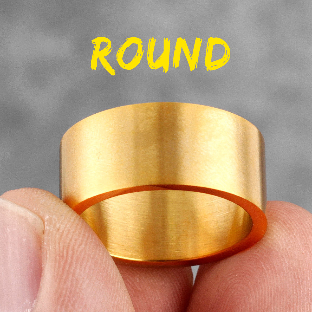 Bold Round | 316L No Fade Stainless Steel Classic Vintage Round Mens Ring