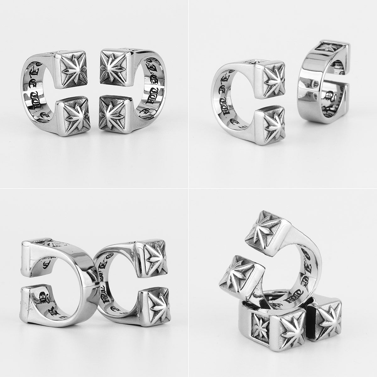 Polaris | Vintage Retro Unique Style 316L No Fade Stainless Steel Streetwear Celestial Ring