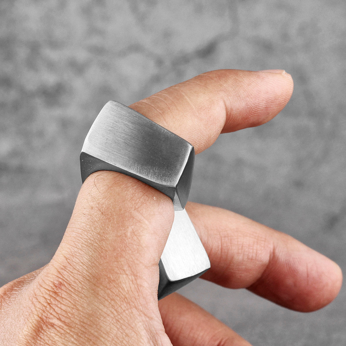 Spatial Distortion | Stainless Steel Space Designer Styling Street Wear Mens Ring