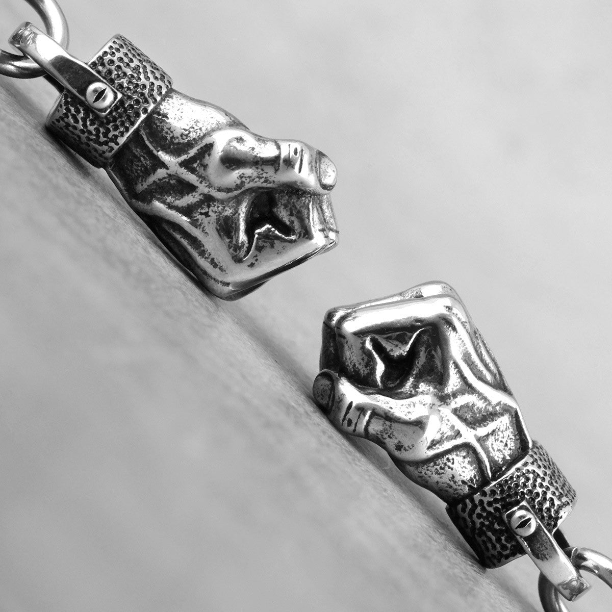 Angry Fist | Mens Street Wear Hip Hop No Fade Stainless Steel Fist Pendant