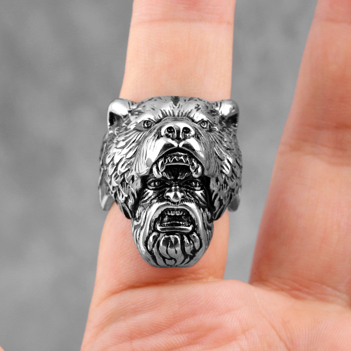 Viking Warrior | 316L Stainless Steel Strength Under Pressure Street Wear Rings