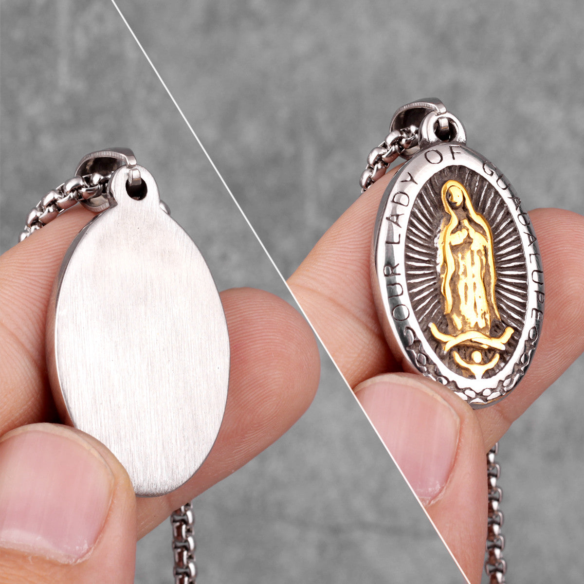 Lady of Guadeloupe | No Fade Stainless Steel Meaningful Stylish Fashion Pendant