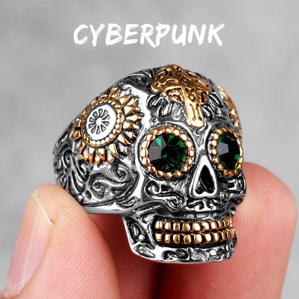 Skull Head Collection | Stainless Steel Wicked Skulls 316L No Fade Bike Skull Rings