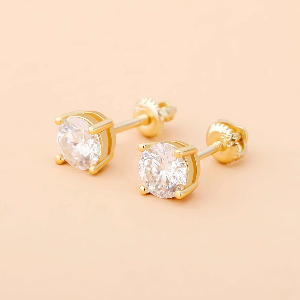 0.1ct - 1ct Flooded Ice Real Moissanite Iced Bling Hip Hop Earrings