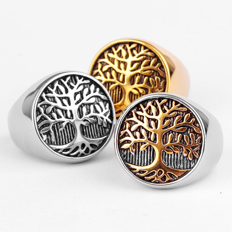Tree of Life | Solid Stainless Steel 316L No Fade Spiritual Awakening Peace Ring
