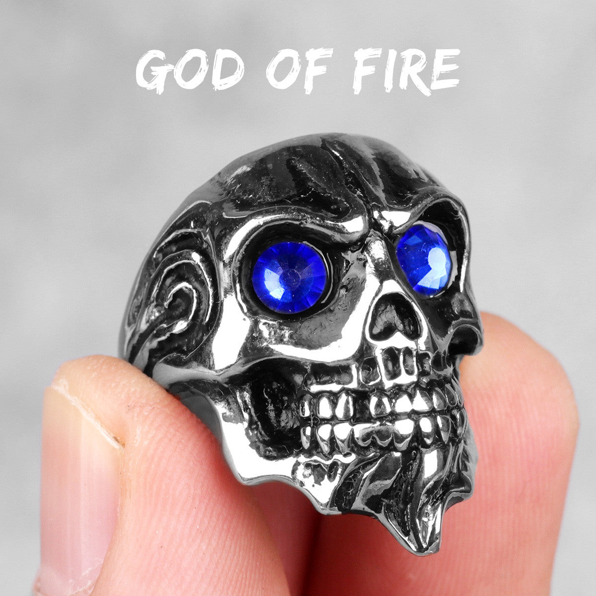 Skull Head Collection | Stainless Steel Wicked Skulls 316L No Fade Bike Skull Rings