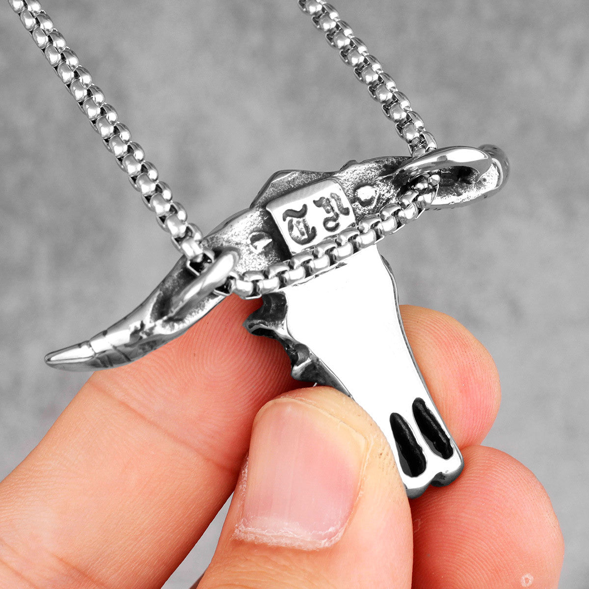 The Bull | 316L No Fade Stainless Steel Skull Street Style Symbolic Pendant