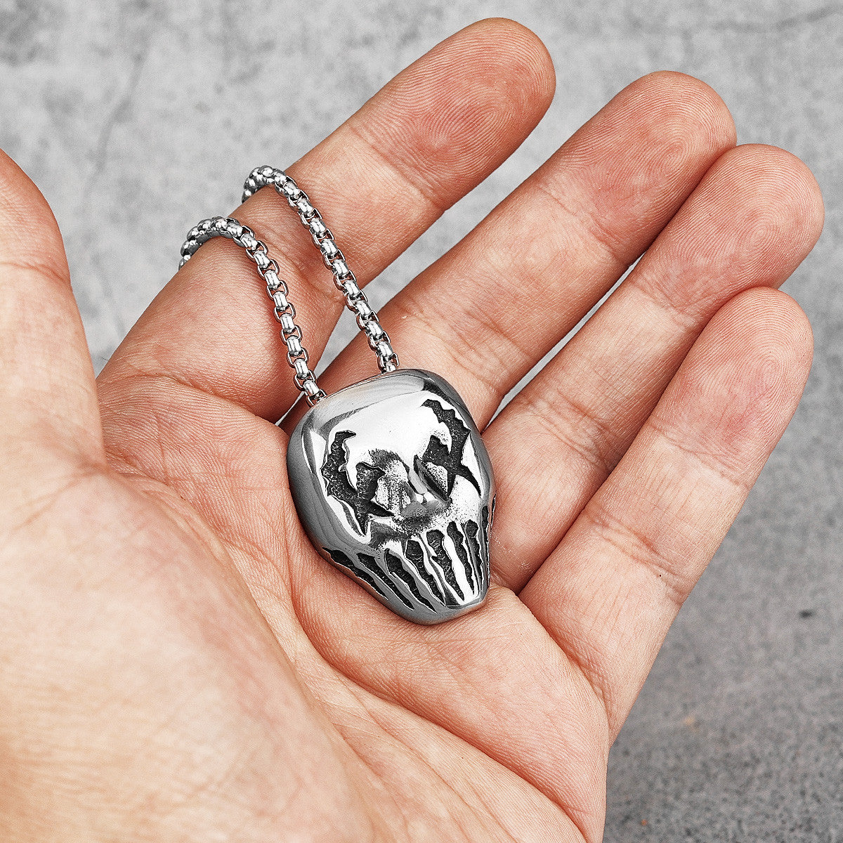 Demon Clown | No Fade Solid Stainless Steel Clown Mask Hip Hop Pendant