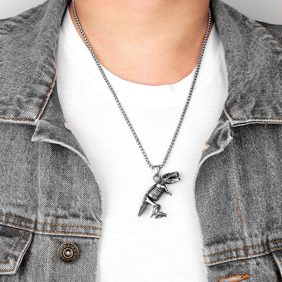 Rex Steel | The Mighty Tyrannosaurus Dinosaur Fossil Street Wear Pendant
