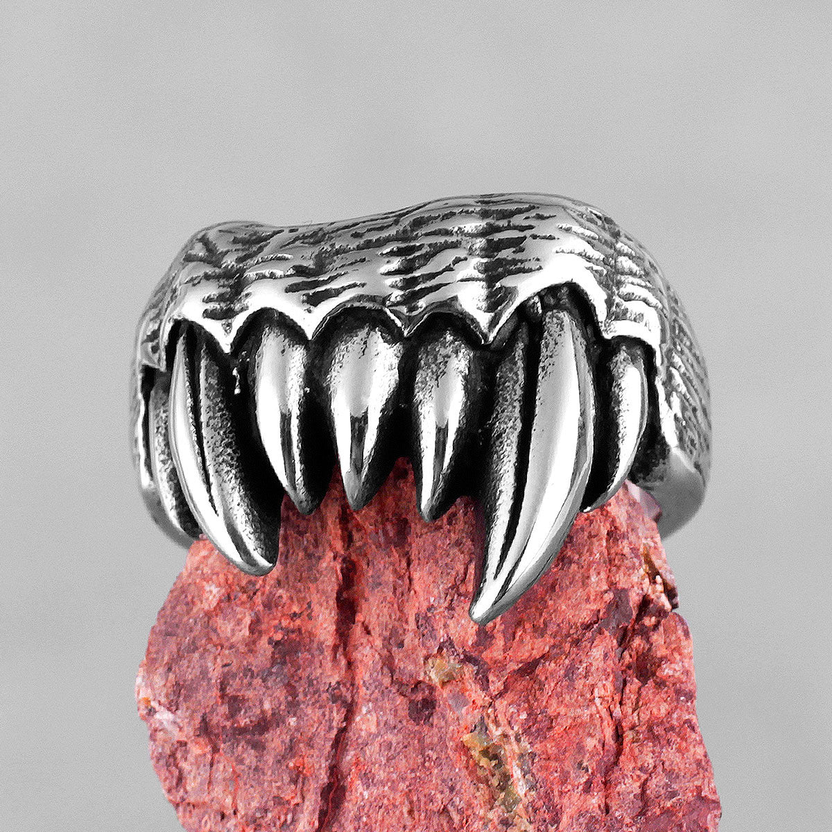 Beast Monster Teeth | No Fade Stainless Steel Men's Biker Style Street Wear Rings