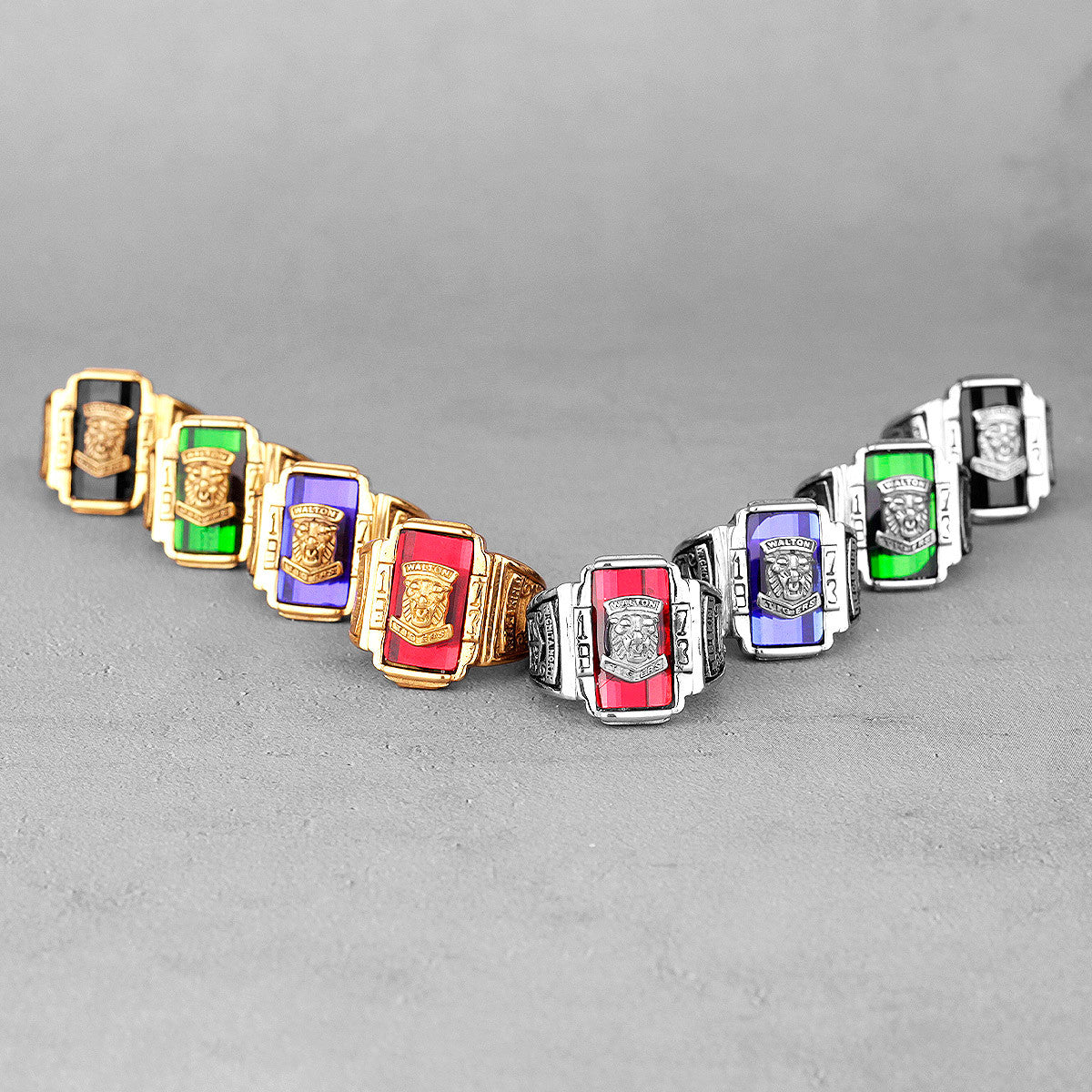 1973 Walton Tiger |14k Gold Over No Fade Stainless Steel CZ Luxury Men's Rings