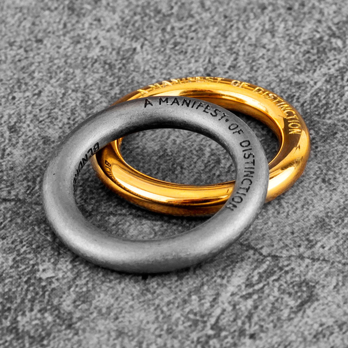 1314 | 316L Solid Stainless Steel Vintage Couples Love Manifest Distinction Ring