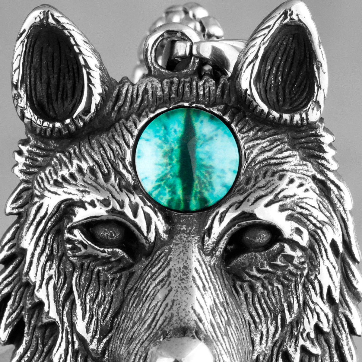 Psychic Wolf | Eye Of The Animal 316L Stainless Steel Wolf Street Wear Unique Pendant