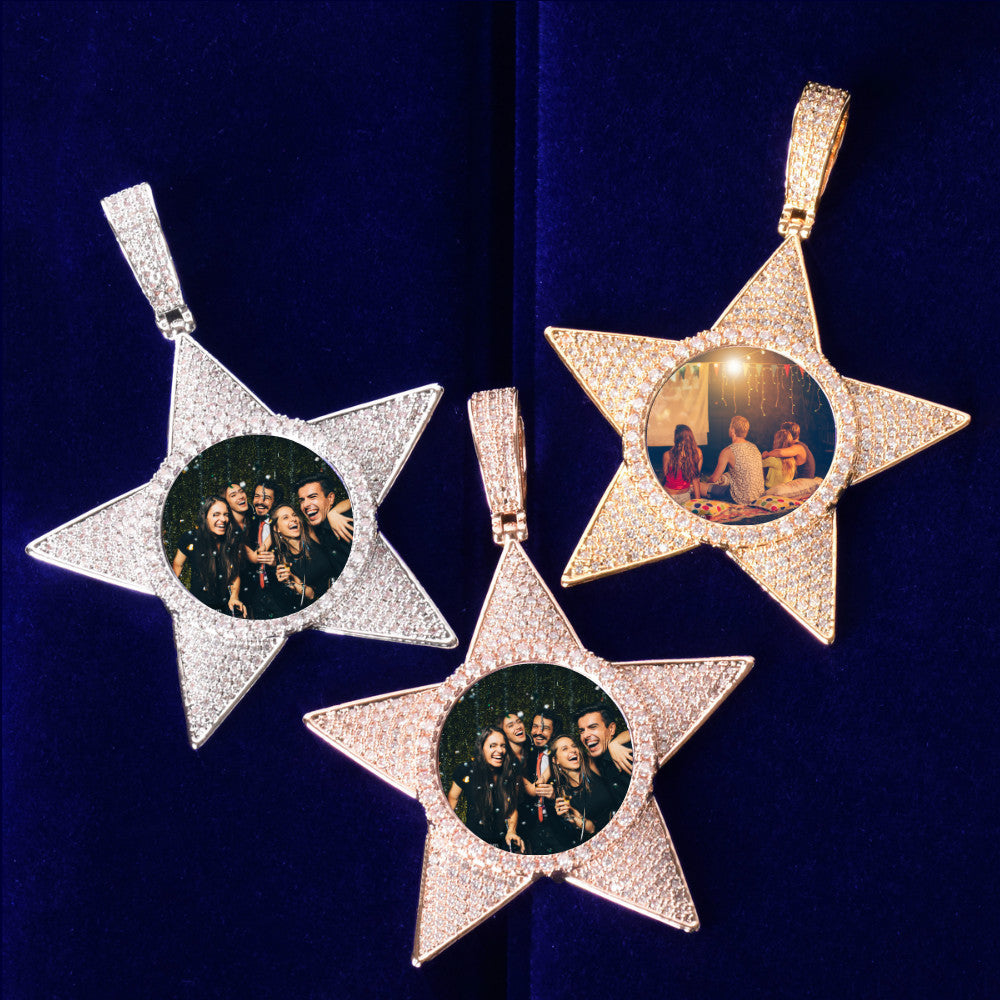 I'am The Star | Shaped Photo Picture Hip Hop Iced Memory Reminder Pendant