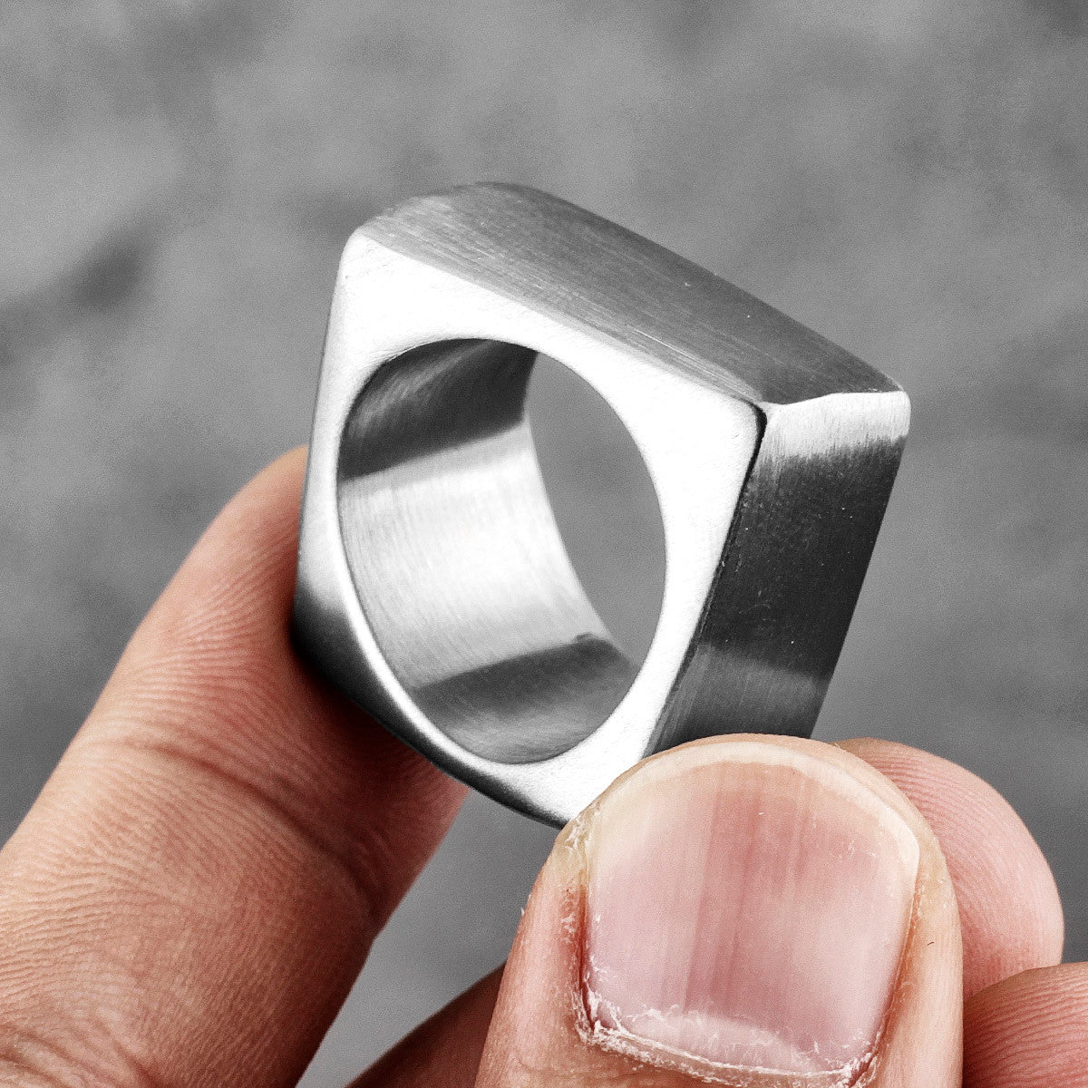 Spatial Distortion | Stainless Steel Space Designer Styling Street Wear Mens Ring
