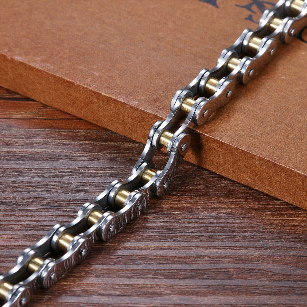 10mm Stainless Steel Wide Heavy Biker Bicycle Motorcycle Bling Chain Bracelets