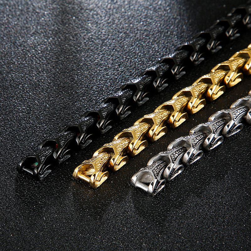 Dragonhide | Mens No Fade Stainless Steel Street Wear Bracelet