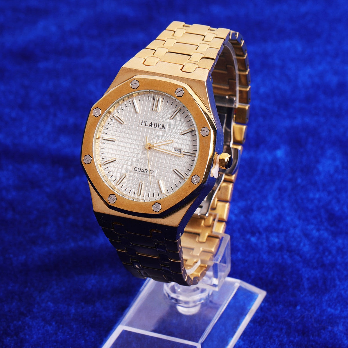 Men's Stainless Steel Grown Man Classic Fashion Hip Hop Watch