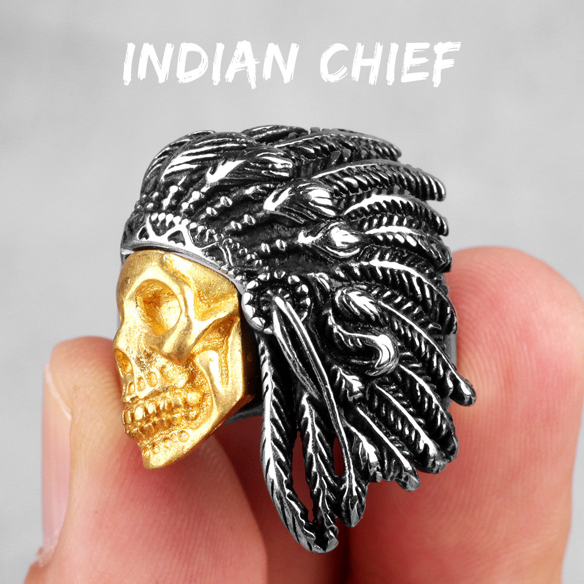 Skull Head Collection | Stainless Steel Wicked Skulls 316L No Fade Bike Skull Rings