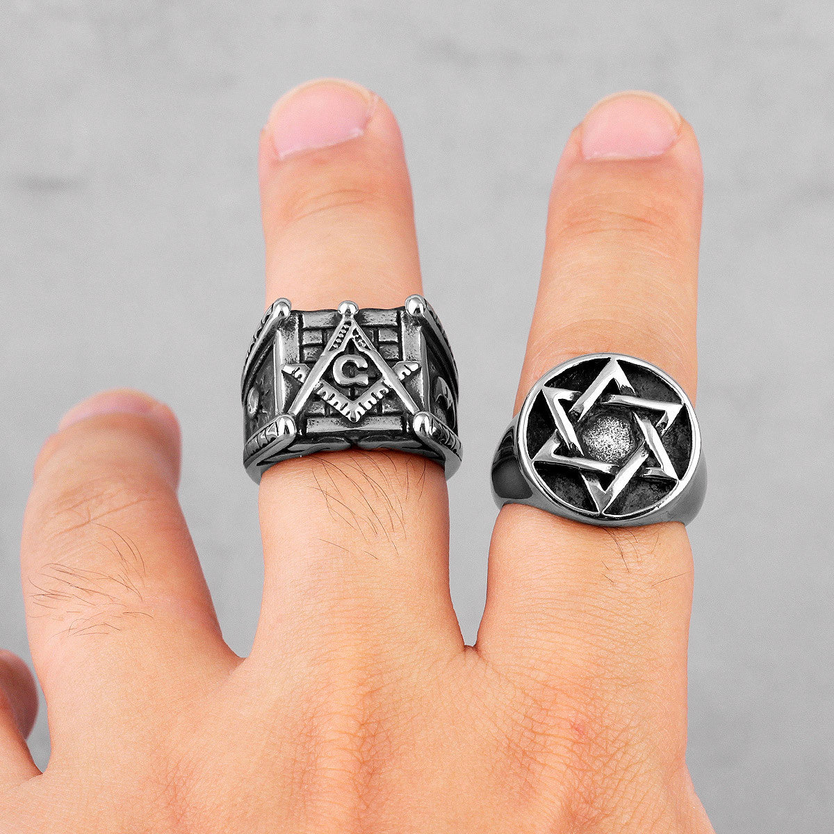 Star Of David | 316L Stainless Steel Judaism Hexagram Spirit Filled Rings