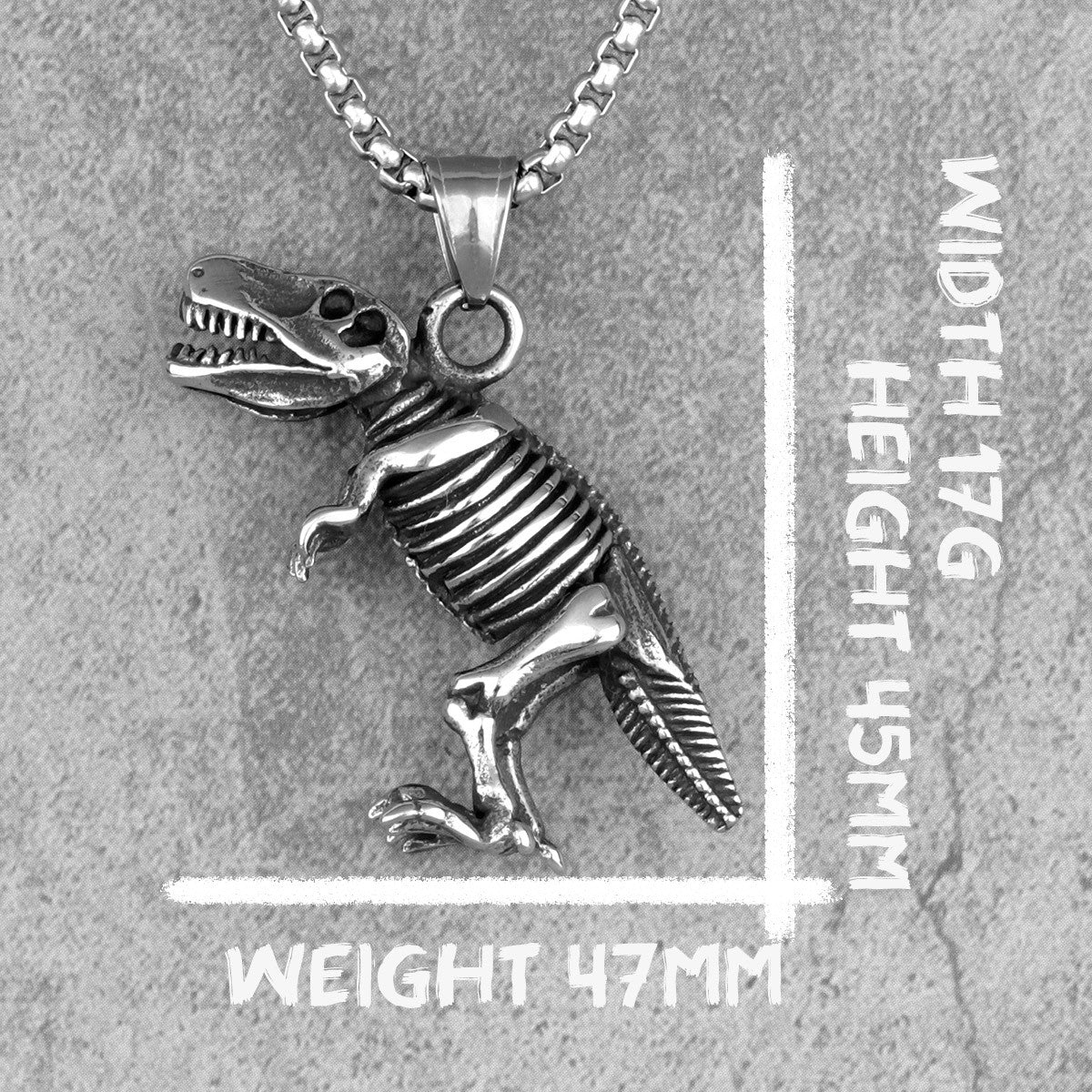 Rex Steel | The Mighty Tyrannosaurus Dinosaur Fossil Street Wear Pendant