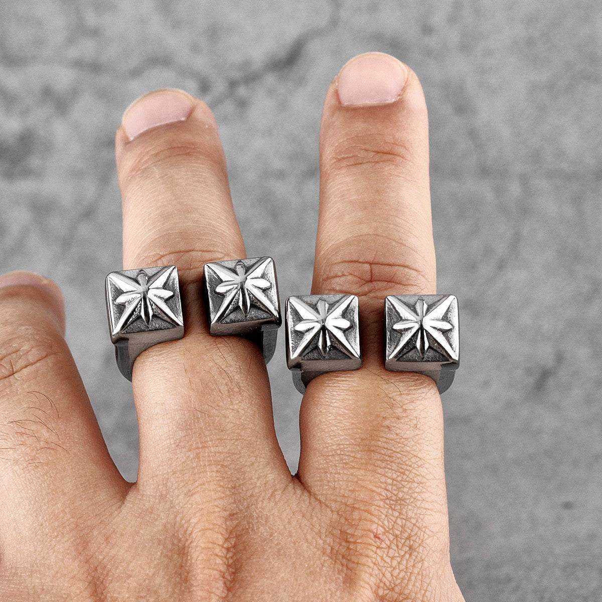 Polaris | Vintage Retro Unique Style 316L No Fade Stainless Steel Streetwear Celestial Ring