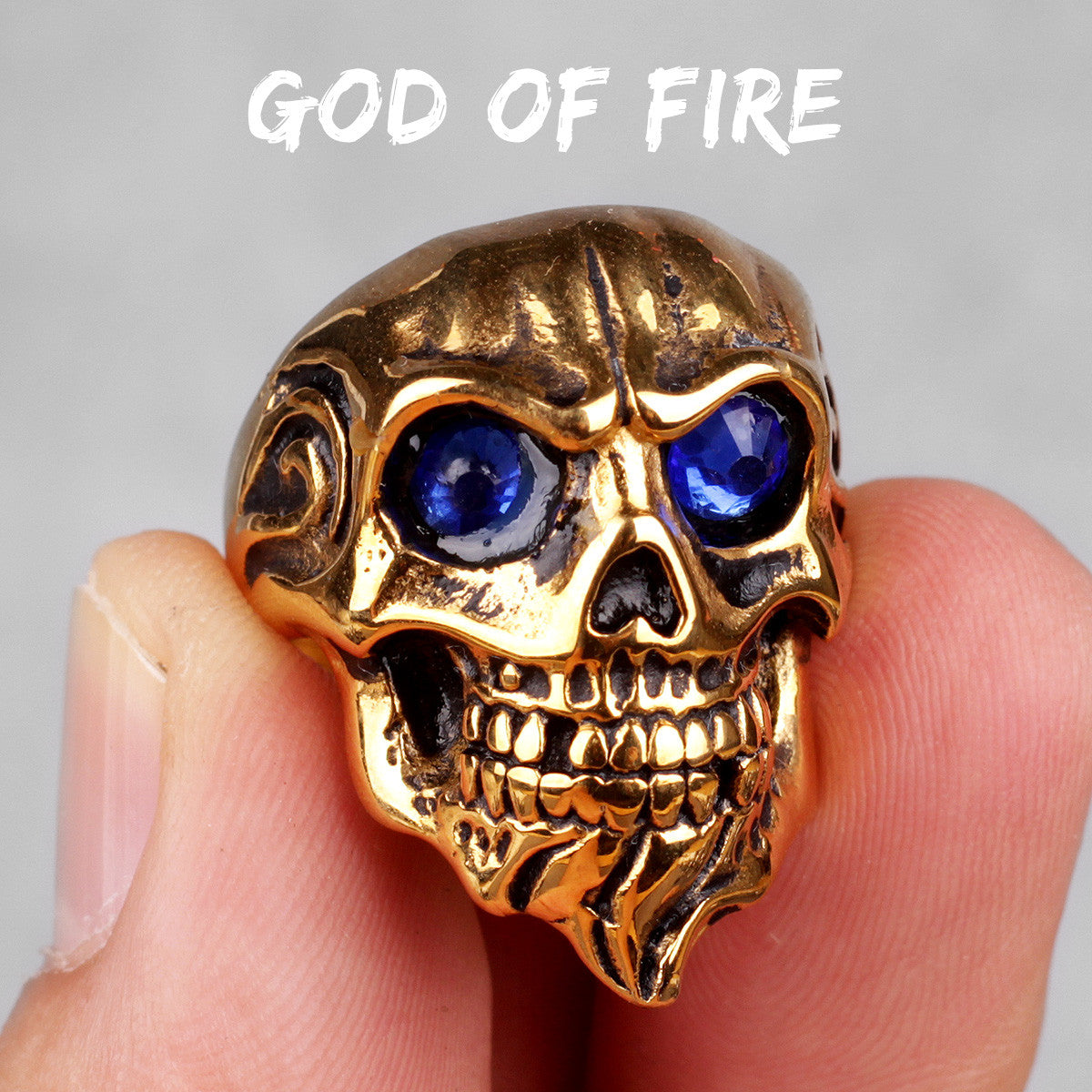 Skull Head Collection | Stainless Steel Wicked Skulls 316L No Fade Bike Skull Rings