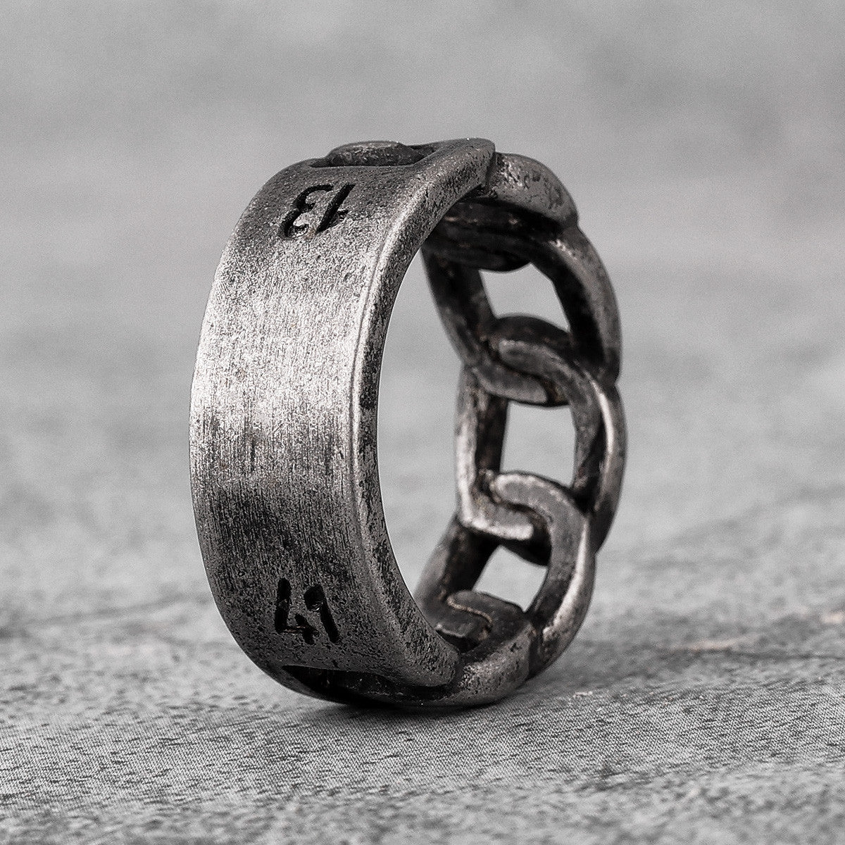 Cuban Link 1314 Forever Love 316L No Fade Stainless Steel Street Wear Rings