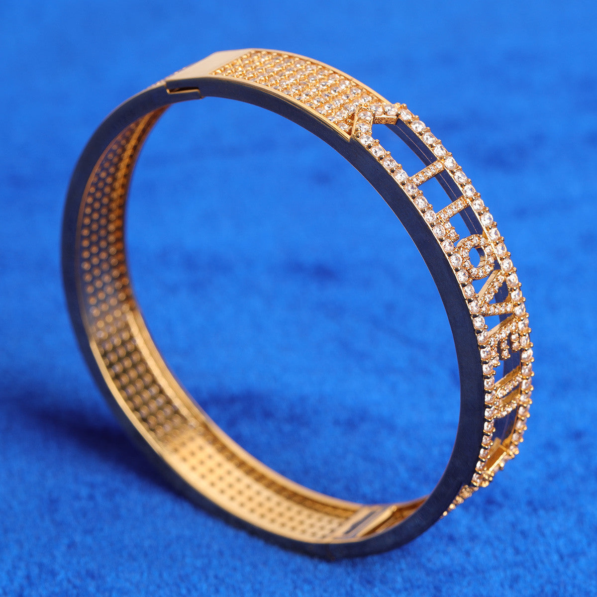 Royal Monogram | VVS Diamond CZ Custom Name Initial Bling Bracelet