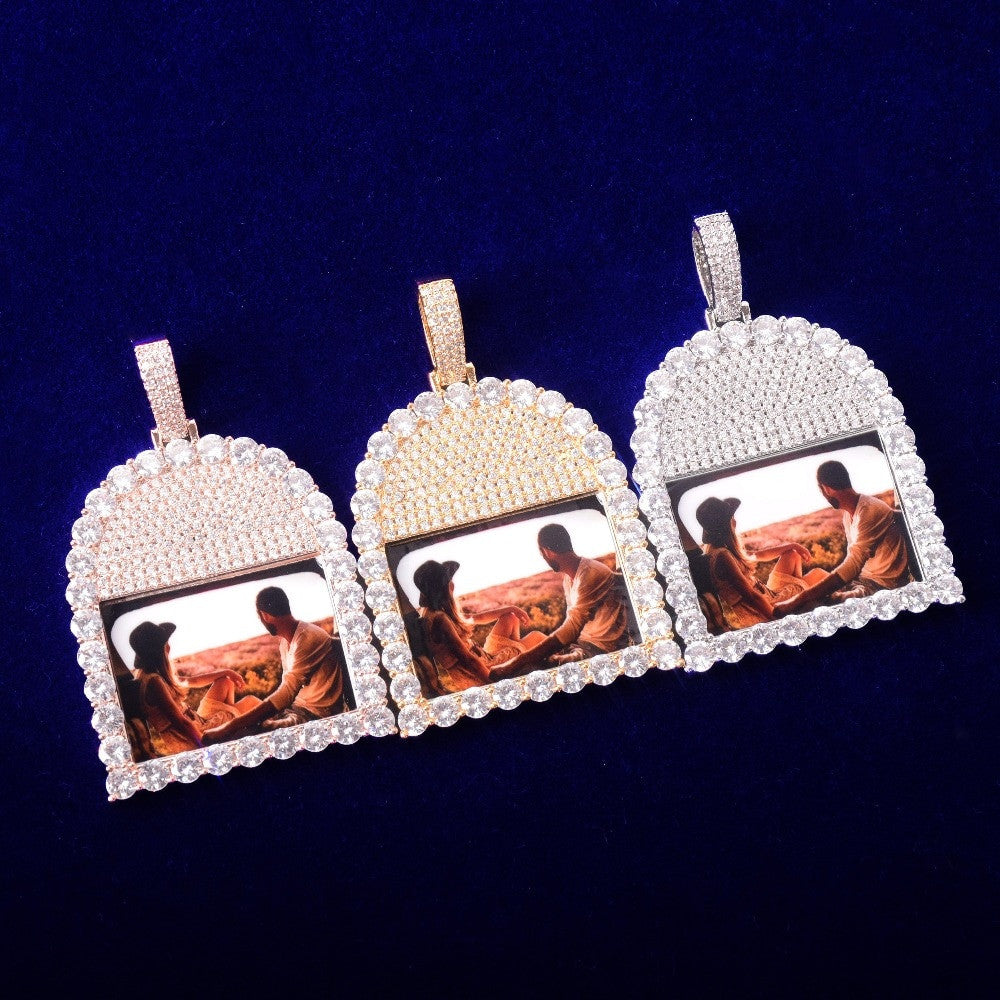 Legacy Of Love | Till Death Tombstone Photo Picture Pendant Chain Necklace