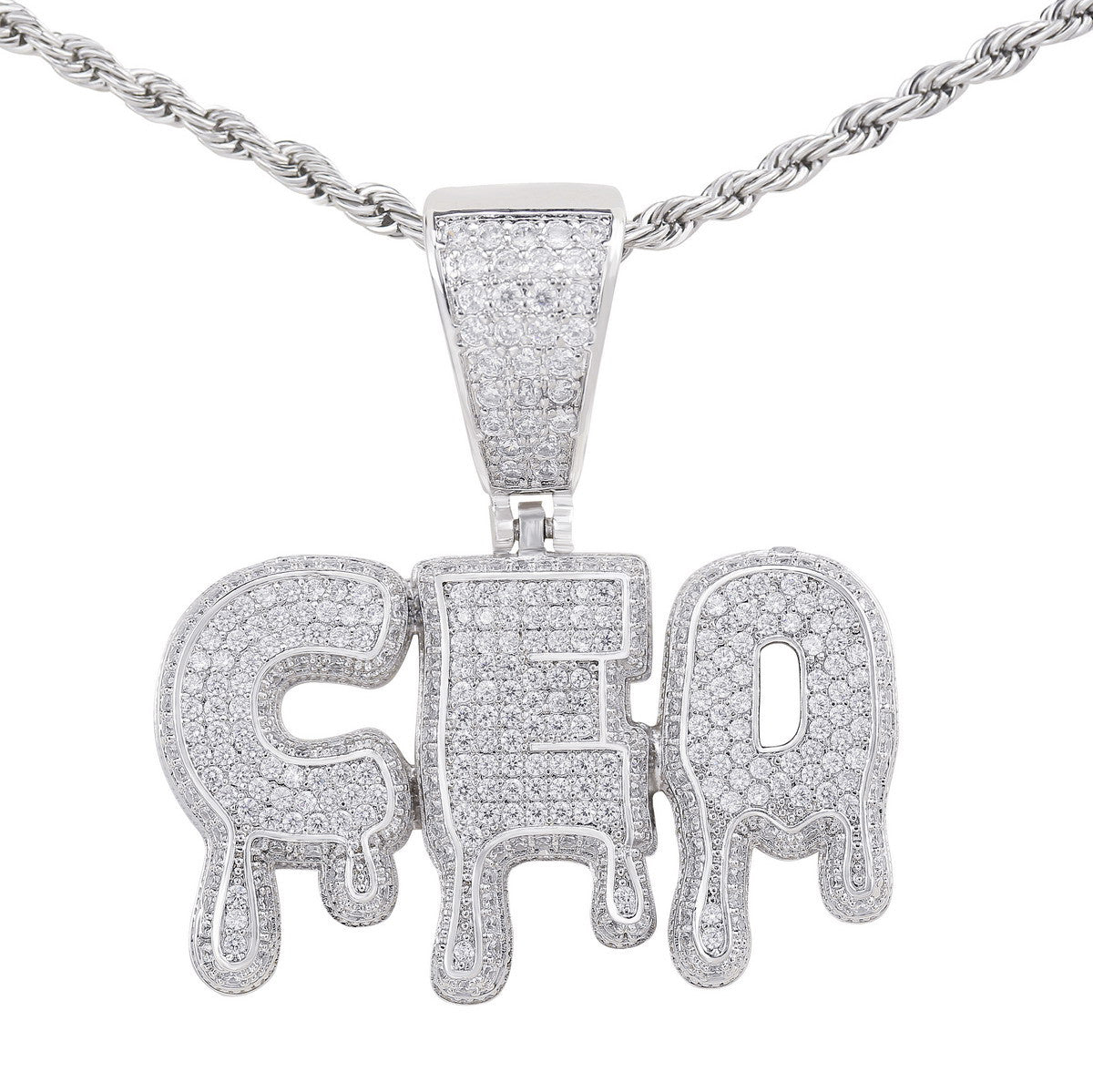 Drip King | Superstar Prong Set Cluster Stone Custom Made Hip Hop Pendant