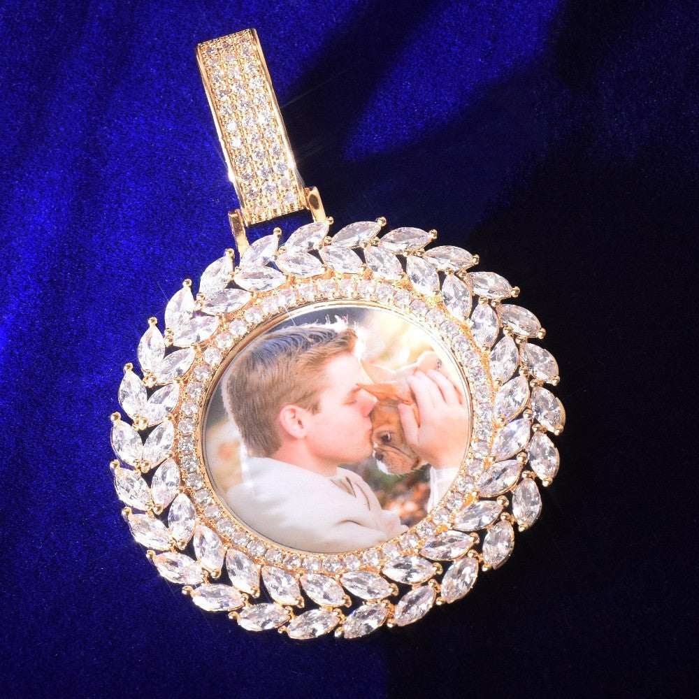 Eternal Memories | VVS Diamond CZ Wreath Hip Hop Photo Picture Chain