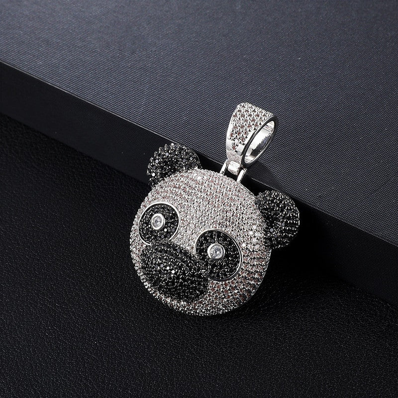 Panda | Hip Hop VVS Diamond CZ Panda Bear Bling Pendant Chain Necklace